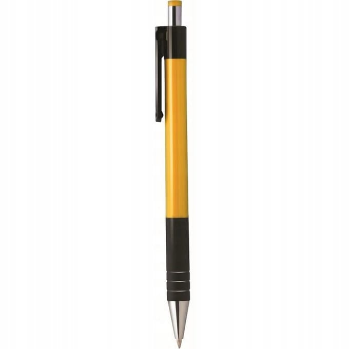 Tetis Balpen Geel, Blauwe Inkt 0.7mm