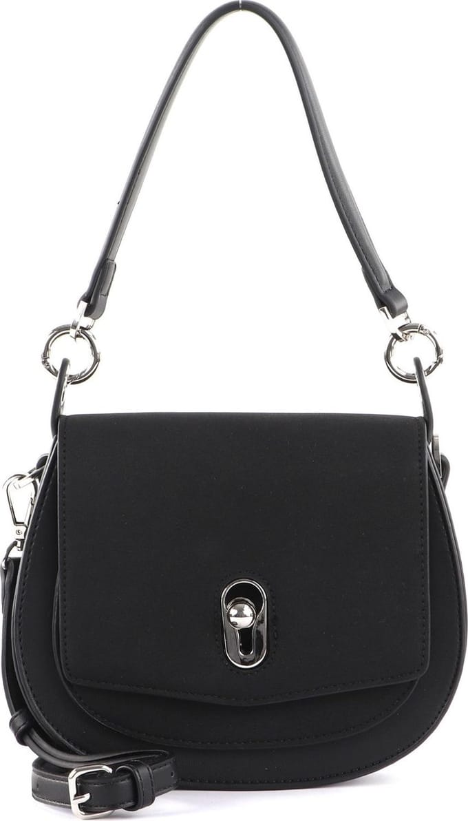 SEIDENFELT MANUFAKTUR Schoudertas SFM213 Small Saddle Bag Black Zwart