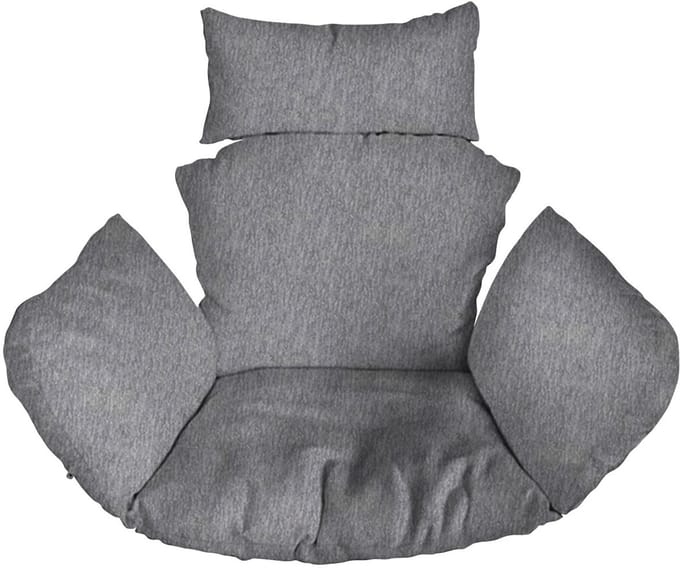 FEROCITY - Hangstoel Kussen - Hangstoelkussen - Tuincocon Kussen - Schommelkussen - Polyester - Linnen