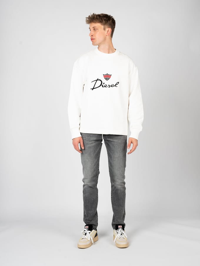 Diesel blouse S-Macsless Mannen Wit