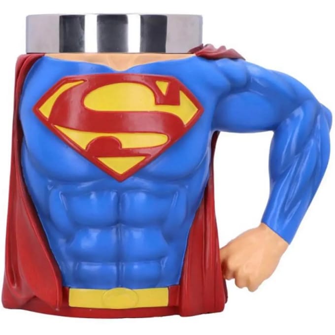 Nemesis Now - DC Comics - Superman - Bierpul - Blauw en Rood - 16.5cm