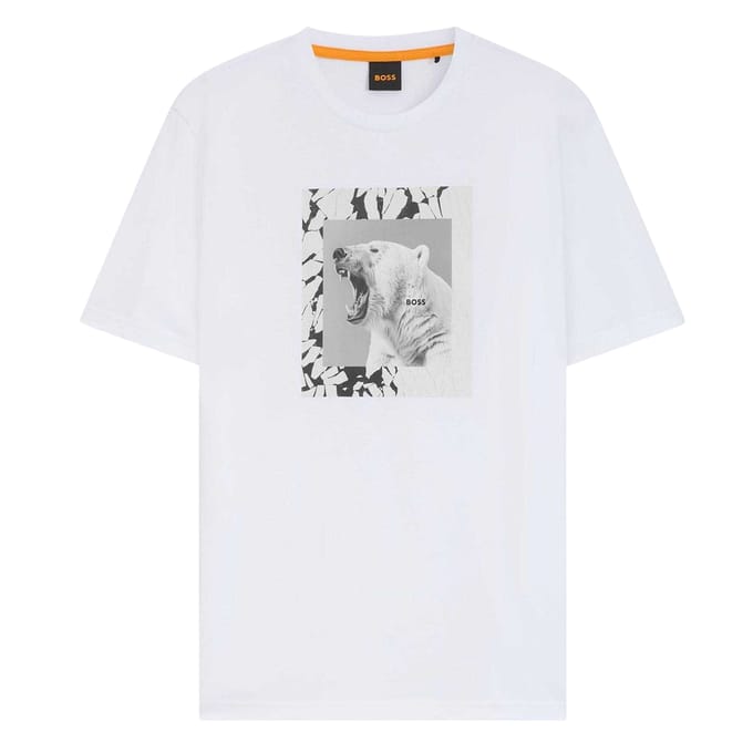 Boss Heren Lupo T-shirt met Korte Mouwen (Wit)