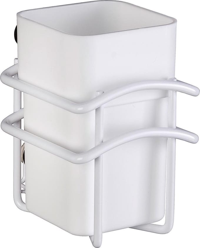 Wenko Tandenborstelhouder Classic Plus Staal/polypropyleen Wit
