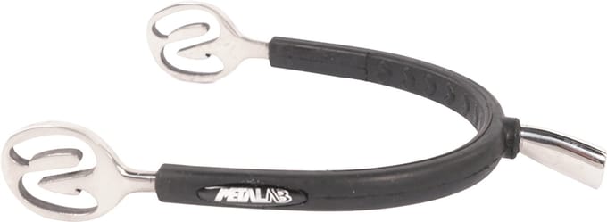 Metalab Prince of Wales sporen met rubber 25mm