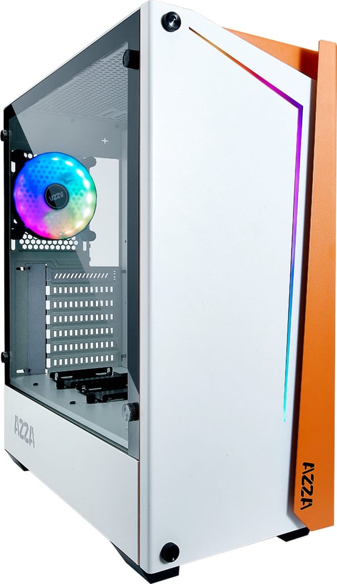 AZZA Apollo 430 - middelgrote toren - ATX - Case - Tower - Wit