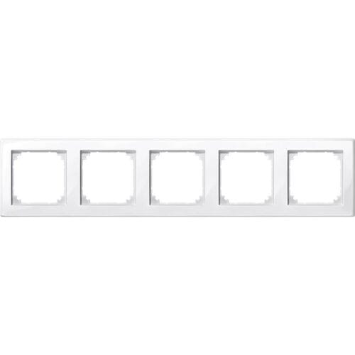 Afdekraam M-Smart 5V - Kunststof Polarwit - Systeem M - Schneider Electric - 478519
