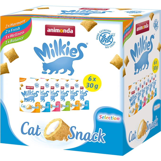 18x30g Milkies Kattensnoepjes (4 soorten) animonda Kattensnacks