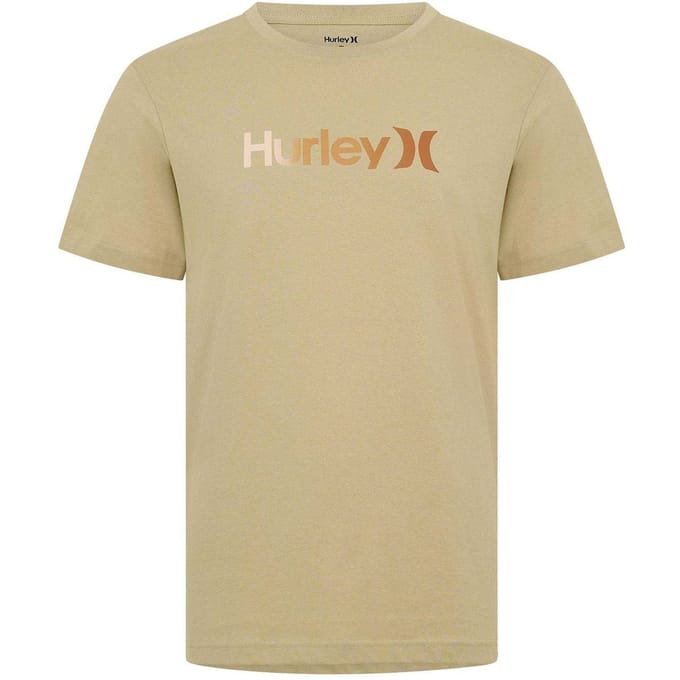 Hurley Heren Groot Logo T-Shirt (Bruin)