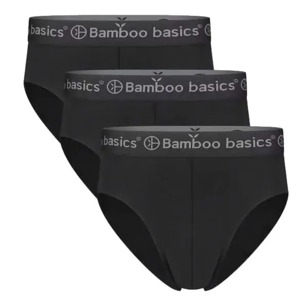 Comfortabel & Zijdezacht Bamboo Basics Slips James (3-pack) - Zwart - S