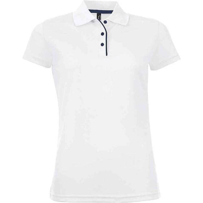 SOLS Performer sportpoloshirt voor dames/dames (Wit)