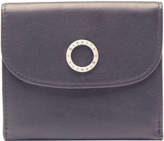 Esquire Leren portemonnee Athena Little Wallet Black zwart