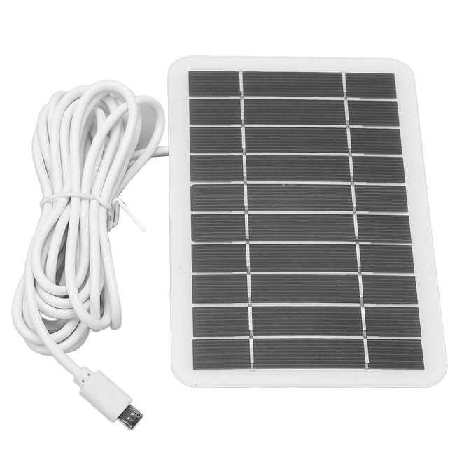 2W 5V Zonnepaneel Lader Draagbare USB Zonne-lader Polysilicium voor Mobiele Telefoon Laag Vermogen gray