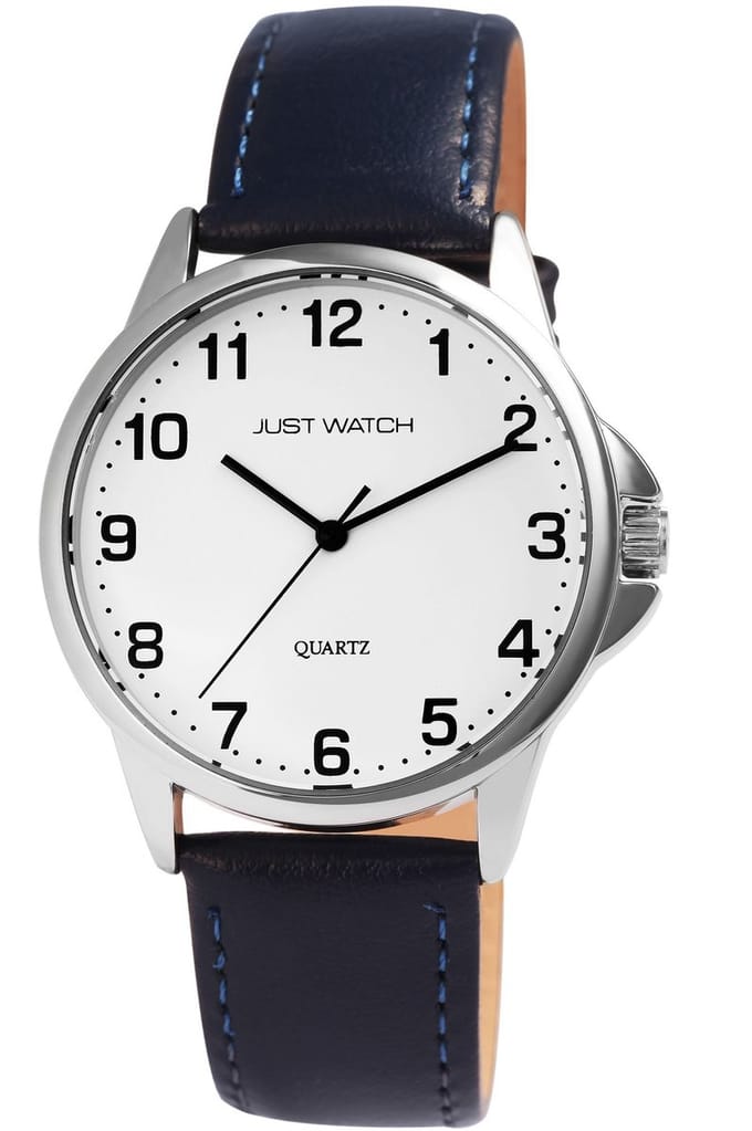 JUST WATCH Herenhorloge echt leer Bernard, 3 ATM