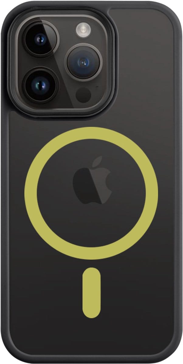 Tactical iPhone 14 Pro Max MagForce Hyperstealth 2.0 Cover – Hoesje met Losse Klikbare Knoppen – Black/Yellow