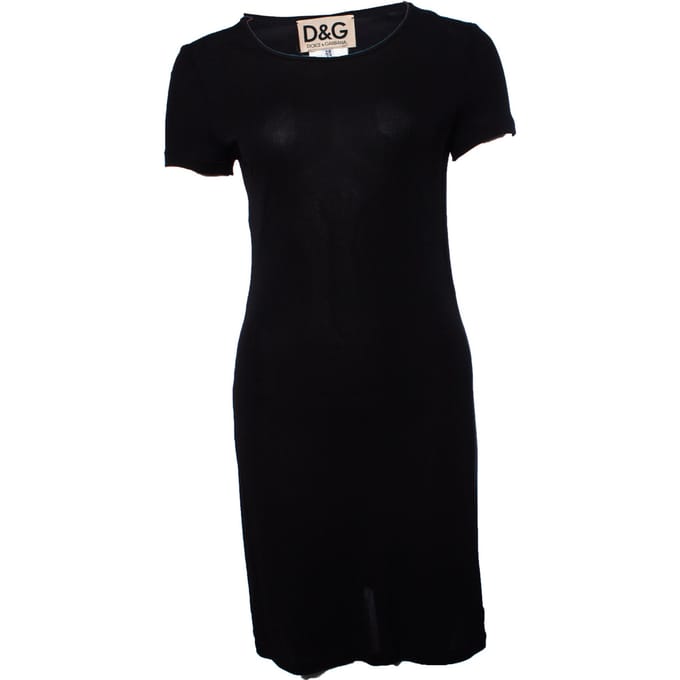 Dolce & Gabbana, zwarte stretchjurk