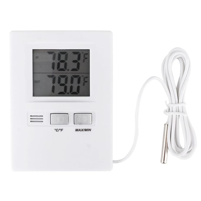 Hoge Precisie LCD Digitale Binnen&Buiten Thermometer Temperatuurmeter Tester Batterijgevoed gray