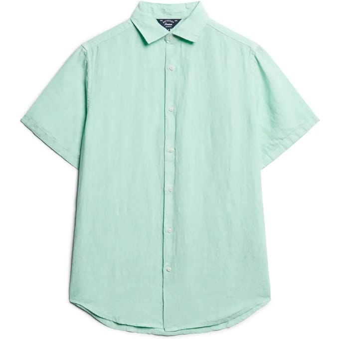 Superdry - Studios casual linnen overhemd - Heren - Shirts