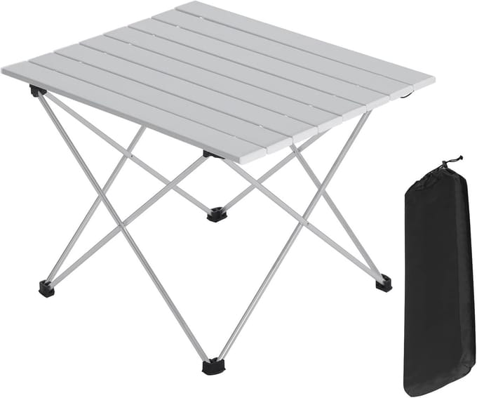 Inklapbare Picknicktafel van Aluminium - 56x46x40cm