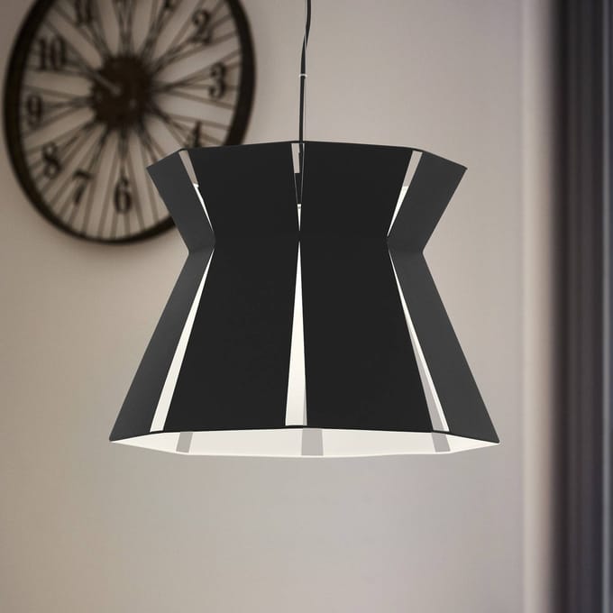 EGLO Hanglamp Valecrosia, zwart, Ø 42 cm