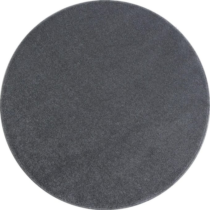 Muratap Basics effen rond vloerkleed licht laagpolig- 120 cm rond