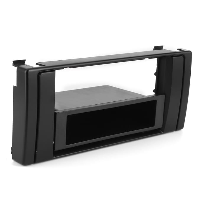 1 Din Stereo Radio Fascia Dashboard Paneel Frame Interieur Accessoire Geschikt voor 5 Serie E39 X5 E53 black