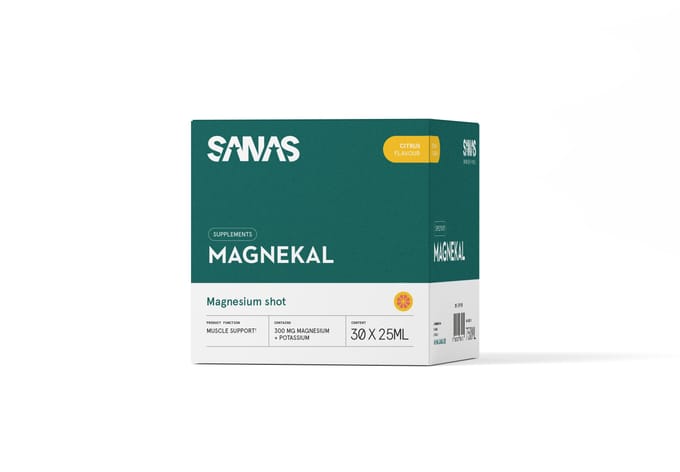 SANAS MAGNEKAL - MAGNESIUM/KALIUM SHOT 30 X 25ML CITRUS