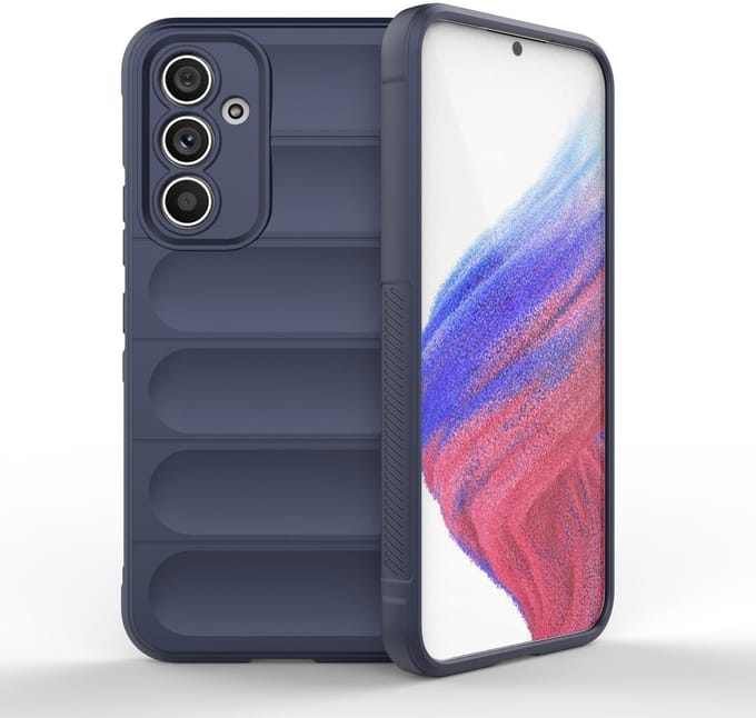 Solidenz AeroGrip geschikt voor Samsung Galaxy S23 FE hoesje - Donkerblauw