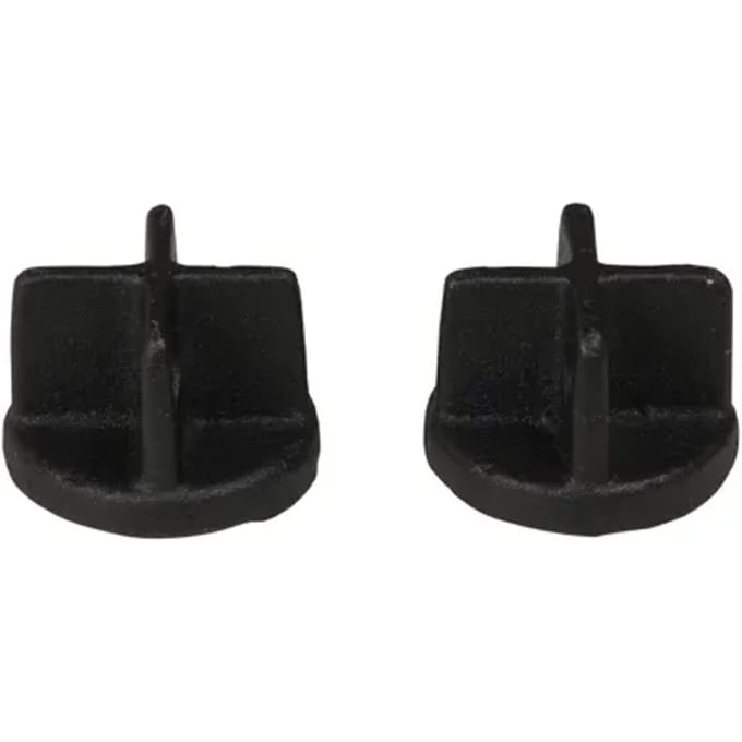 Intensions - Eindknop - Dop - Zwart - Diam. 28 Mm - 2 Stuks