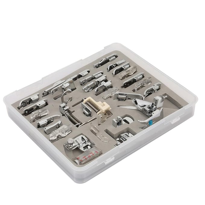Huishoudelijke Multifunctionele Naaimachine Drukvlakvoet Set (62 stuks) gray