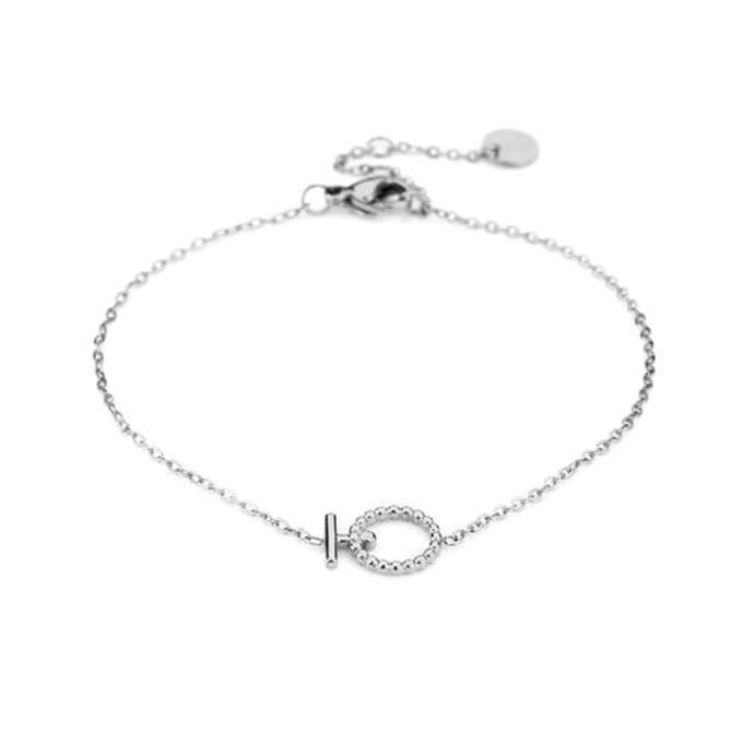 Go Dutch Label Oorhangers hartje morningstar zilver E2821-1
