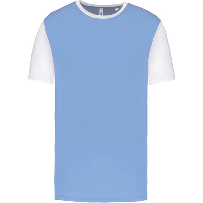 Tweekleurig herenshirt jersey met korte mouwen 'Proact' Black/Red - M