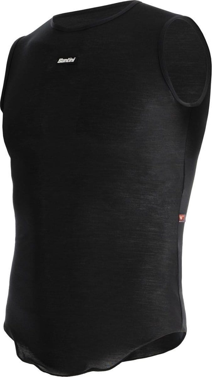 Santini Ondershirt korte mouwen Heren Zwart - Primaloft Dry S/s Baselayer - XL
