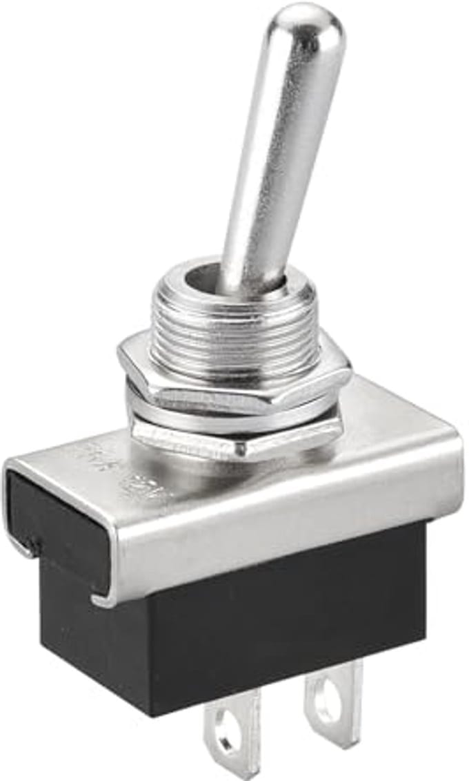 Metalen Tuimelschakelaar 12V 25A Aan/Uit 2 Posities 2-Pools voor Dashboard