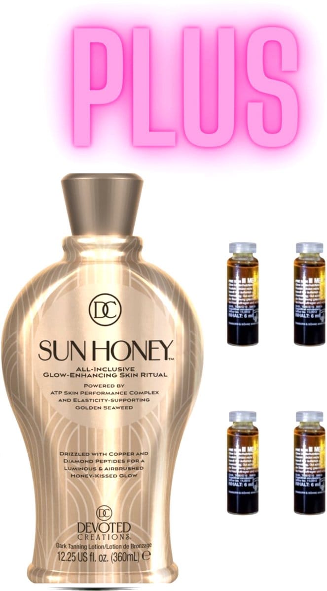 Devoted Creations Sun Honey 360 ml Zonnebankcrème PLUS 4X Daytona Premium Power 6 ml !