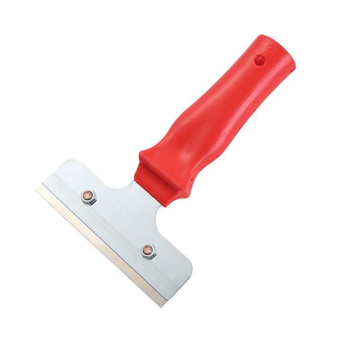 Multifunctionele huishoudelijke schoonmapschep vloertegel mooie voeg plastic handvat aluminiumlegering schep glas ontgommingsschraper red