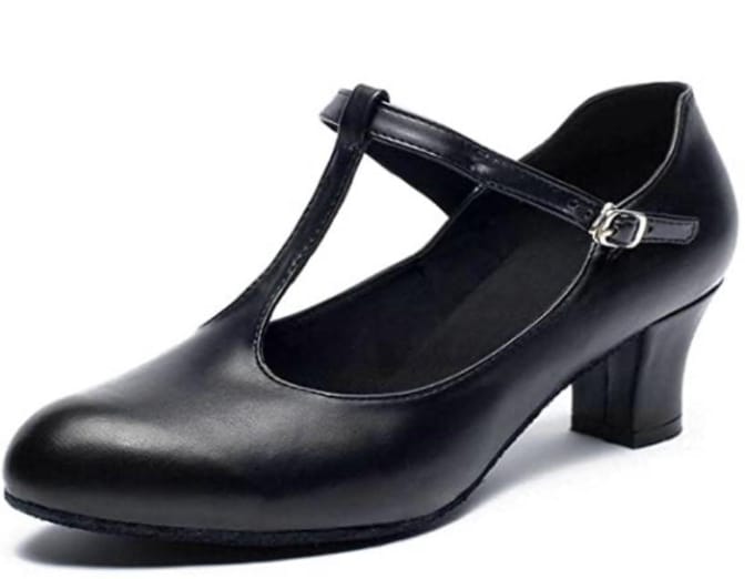 Dames Dansschoenen Volwassenen Middelhoge Hak Moderne Zachte Zool Steppenschoenen 38 black