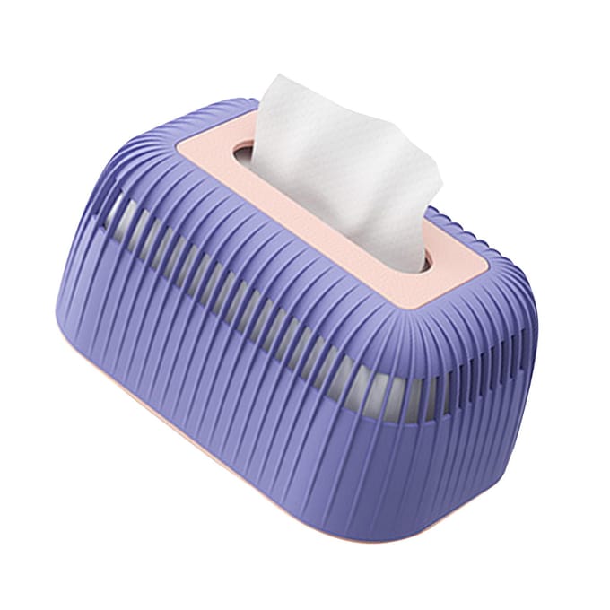 Tissueboxhouder Plastic Grote Capaciteit Rechthoek Servethouder Deksel Dispenser voor Badkamer Keuken gray