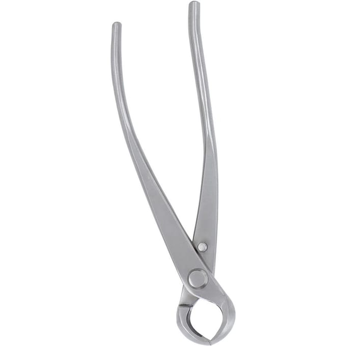180mm Roestvrijstalen Knopknipper Bolle Schaar Landschapsmodellering Tuin Bonsai Gereedschap gray