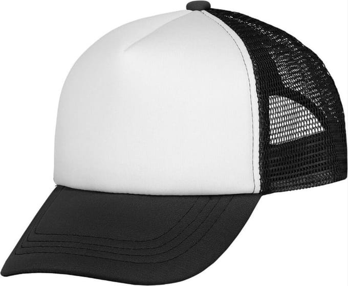 Finnacle - "Pet - Zwart/Wit - Volwassenen - Unisex - Katoenen - Baseballcap"