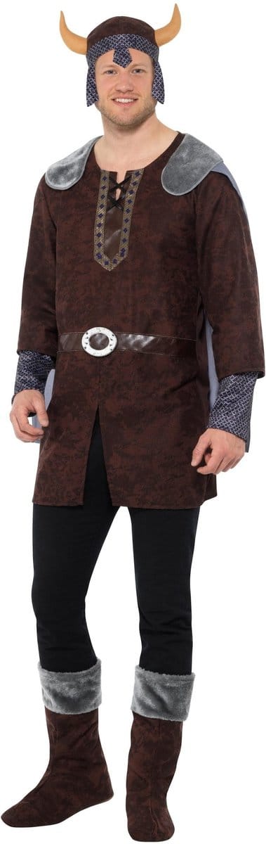 Smiffys Kostuum -L- Viking Man Bruin