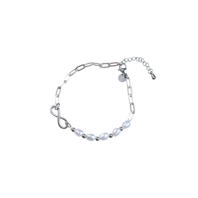 Go Dutch Label Armband (Sieraad) Armband Infinity Pearls Zilver