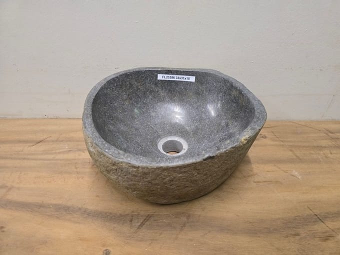 Waskom Natuursteen - 33x31x15cm - FL23386
