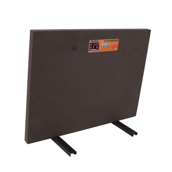 Chauffage Poulailler Marron Contrôle Manuel 150W 4 Modes Affichage Numérique Fonction Minuterie Anti Basculement