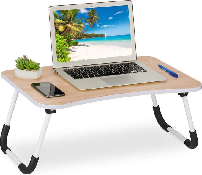 Laptoptafel - inklapbaar - 26x63x40 cm