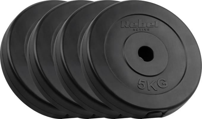 Rebel Active RB-2116 - Bitumineuze Gewichten Set - 20kg - 31mm Gat