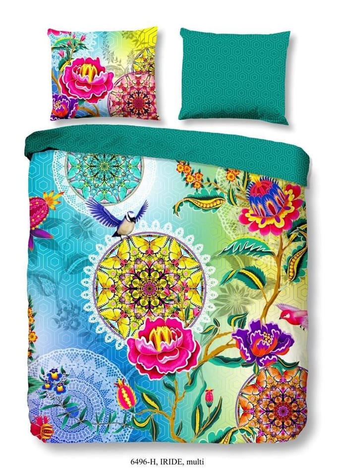 HIP Iride - Dekbedovertrek - Katoensatijn - Tweepersoons - 200x200/220 cm - Multi