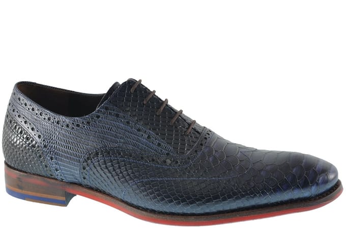 Floris Van Bommel Heren Nette Schoenen 19104 - Blauw