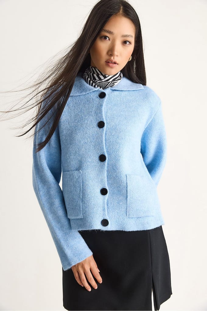Gebreide Cardigan met Zakken