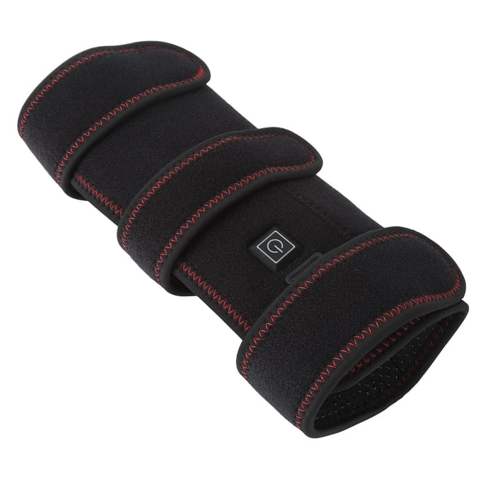Enveloppement coude chauffant portable long chauffant poignet électrique chauffage bras coude genouillère pour thérapie par la chaleur black