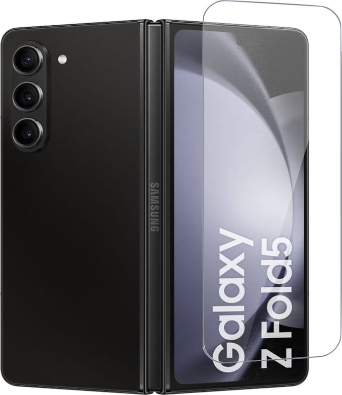 Screenprotector geschikt voor Samsung Galaxy Z Fold 5 / Fold 4 - Beschermglas - GuardCover